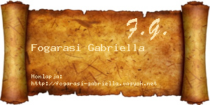 Fogarasi Gabriella névjegykártya
